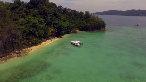 Drone shot Island edge Video stock 78519724
