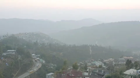 Drone Shot of Kohima Stock Footage 243704837