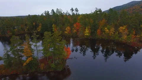 Drone shot of lake 스톡 동영상 120140586