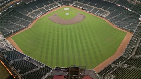 Drone Shot Looking Down Over Target Field Stadium Minneapolis Minnesota Stock Footage 225604181
