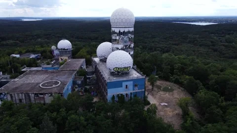 Drone shot from a lost place Stock Footage 134901489