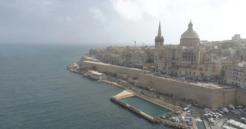 Drone shot of Malta Stock Footage 119554064
