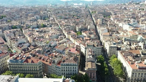 Drone shot of Marseille Stock Footage 287785061