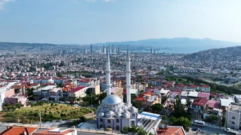 Drone shot of the mosque Stock Footage 292765815