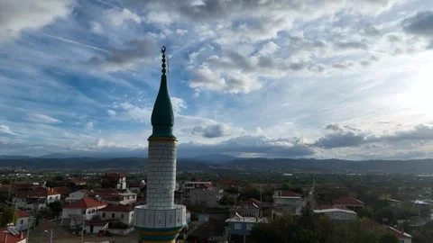 Drone shot of the mosque Stock Footage 292766137