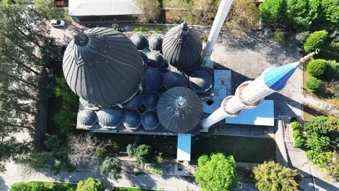 Drone shot of the mosque Stock Footage 292766259
