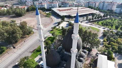 Drone shot of the mosque Stock Footage 292766296