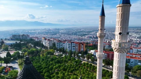 Drone shot of the mosque Stock Footage 292766450