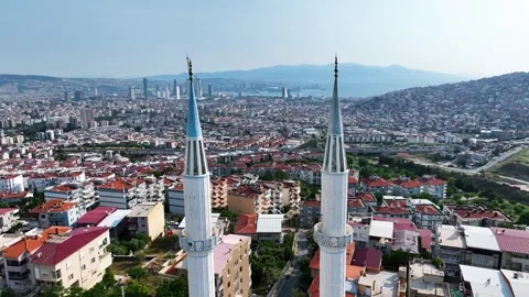 Drone shot of the mosque Stock Footage 292766731