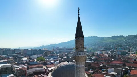 Drone shot of the mosque Video stock 292767691