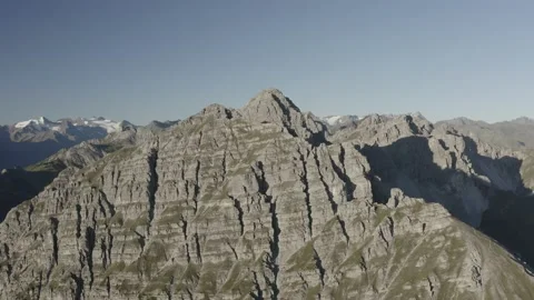 Drone shot of a mountain in the alps 動画素材 164303925