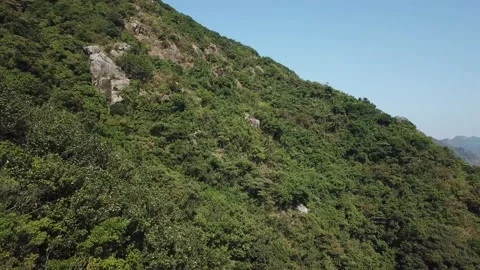 Drone shot of mountain in Hong Kong Video stock 137621453