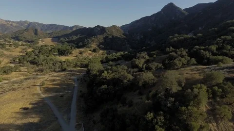 Drone shot of mountains Stock Footage 84564616