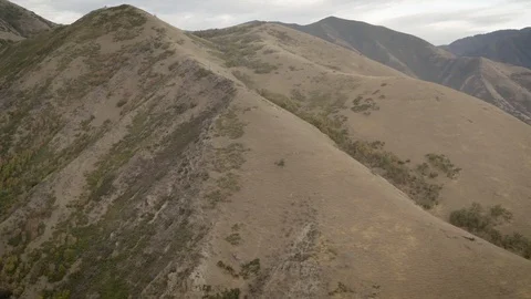 Drone shot of mountains Stock Footage 102532907