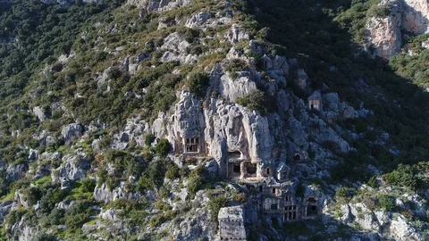 Drone shot of Myra, Demre Video stock 98270807