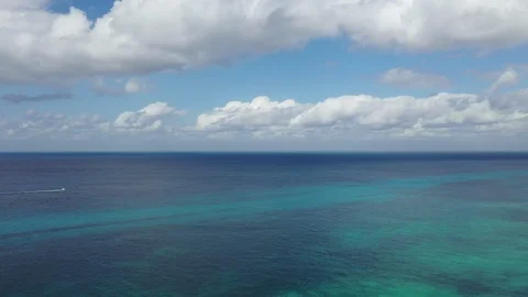Drone Shot of the Ocean Stock Footage 99866367