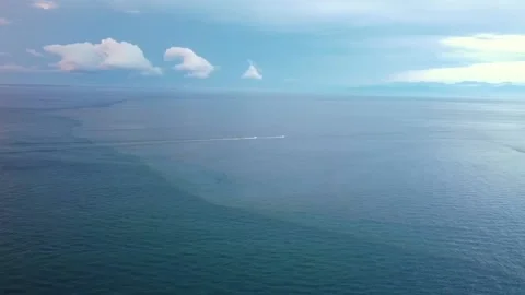 Drone shot of ocean Video stock 230609014