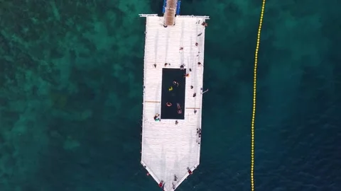 Drone shot of Ocean fun acitivties 動画素材 230602777