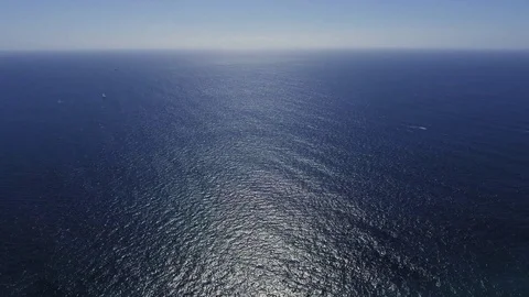 Drone shot of the ocean Rec709 Stock Footage 84566707
