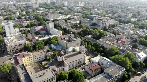 Drone shot Odessa Stock Footage 167979501