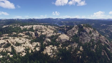 Drone shot in Old Man Mountain. California. United States Stock Footage 310475420