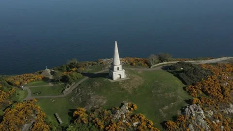 Drone Shot Orbit Over Killiney Hill Stock Footage 130382340