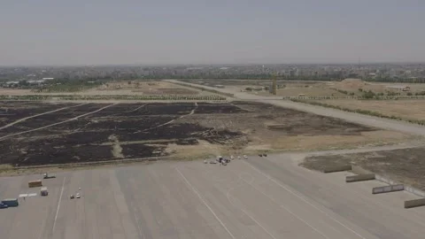Drone shot of the outskirts of Tehran Stock Footage 335949979