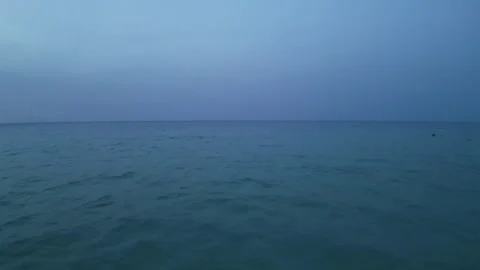 Drone shot over Cala Mesquida at dusk light, Mallorca, Balearic Islands, Spain Stock Footage 255045641