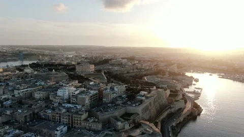 Drone shot over a city Stock Footage