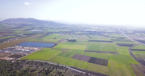 Drone shot over current day Nazareth. Video stock 125114687