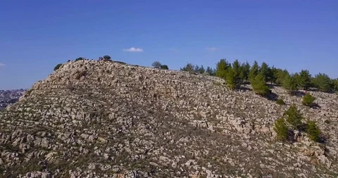 Drone shot over current day Nazareth. Stock Footage 125114763