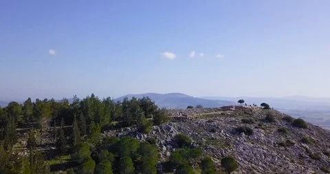 Drone shot over current day Nazareth. Video stock 125114821