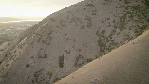 Drone shot over the mountains Stock Footage 102533324