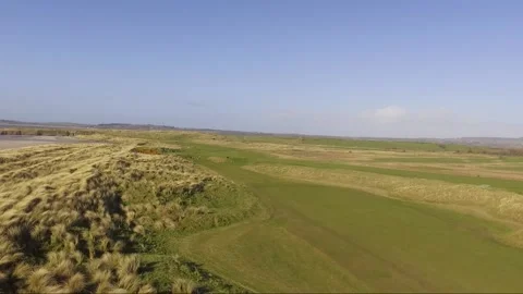 Drone shot over Strandhill Golf Course, Sligo, Ireland 動画素材 201613271