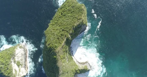 Drone shot over "T-Rex" Stock Footage