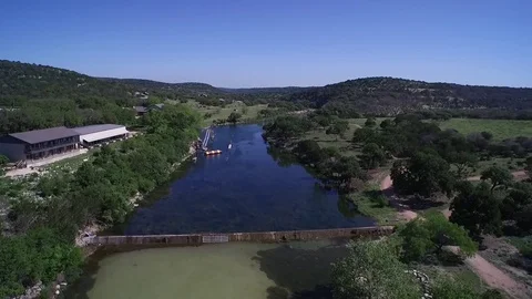 Drone shot over top of Camp Eagle  Stock Footage 70602632