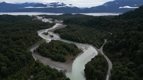 Drone Shot of PRISTINE Mountain RIVER Stock Video Pond5