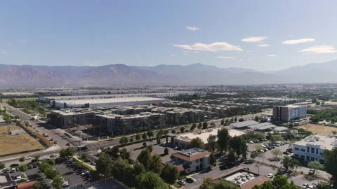 Drone Shot of Redlands CA Stock Footage 200850867