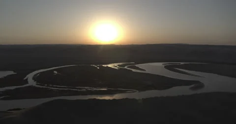 Drone shot of rivers in the middle of the day Stock Footage 149305728