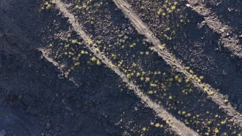 Drone shot of rock mining facility. Stock Footage 333539024