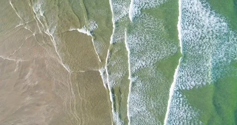 Drone Shot of Rolling Sea Waves The Concept of Rhythm Stock-Footage 326062009