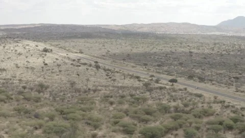 Drone shot of rural Namibia Video stock 244706384