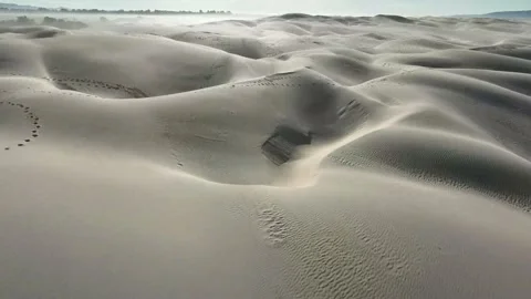 Drone Shot Sand Dunes Video stock 205536075