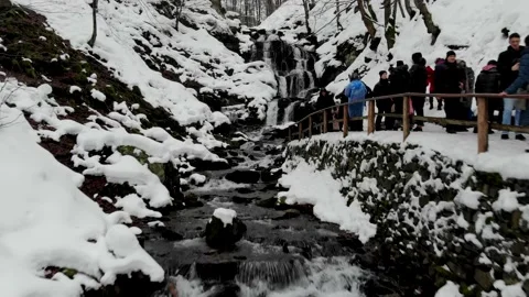 Drone shot of Shipot waterfall Video stock 232863713