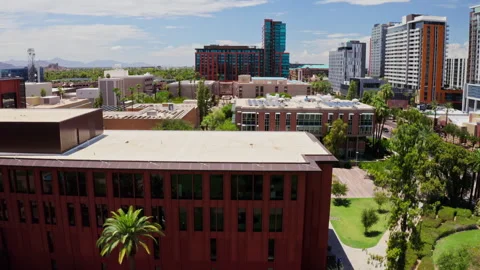 Drone shot showing ASU 스톡 동영상 337118960