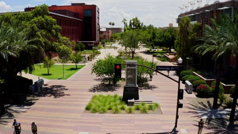Drone shot showing ASU 스톡 동영상 337119568