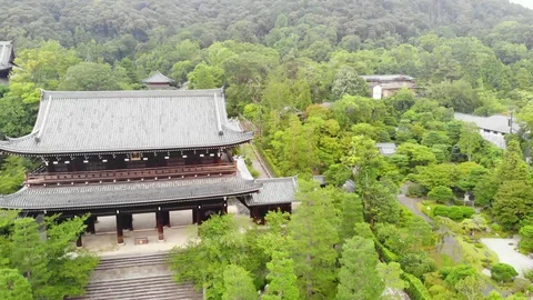 Drone shot of shrine Vidéo 127907972