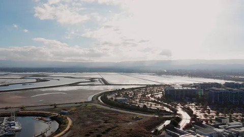 Drone Shot of Silicon Valley Stock Footage 99666806