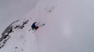 Drone Shot Of Skialpinists On Snowy Mountains At Winter, Austrian Alps Stock Footage