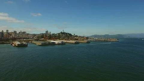 Drone shot of a skyline. Stock Footage 89984563